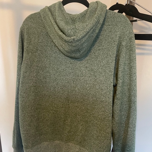 Roots Zip Up Hoodie Mens Medium Green - Picture 2 of 3